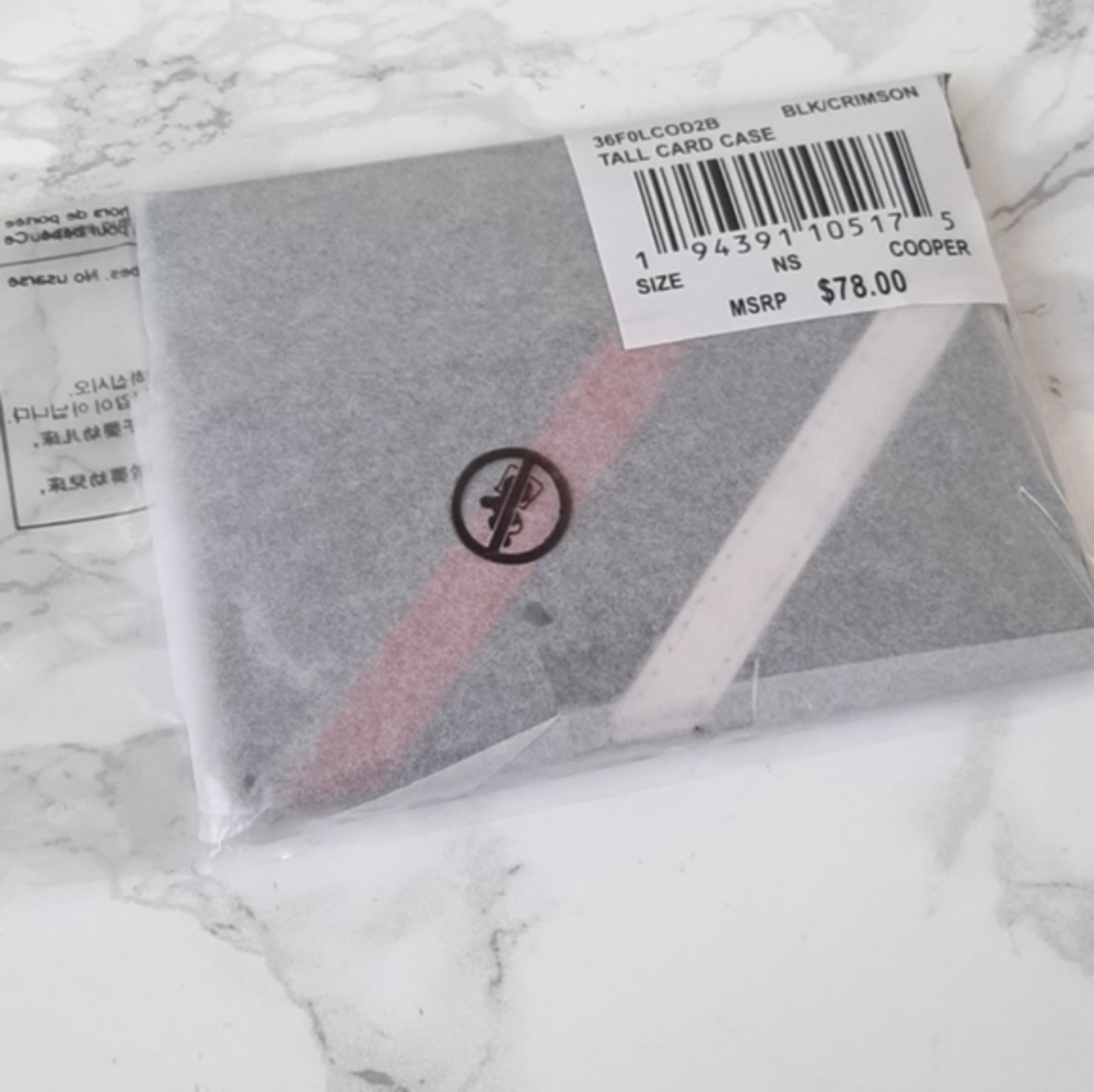 MICHAEL KORS Cooper Logo Stripe Card Case - Picture 5 of 5